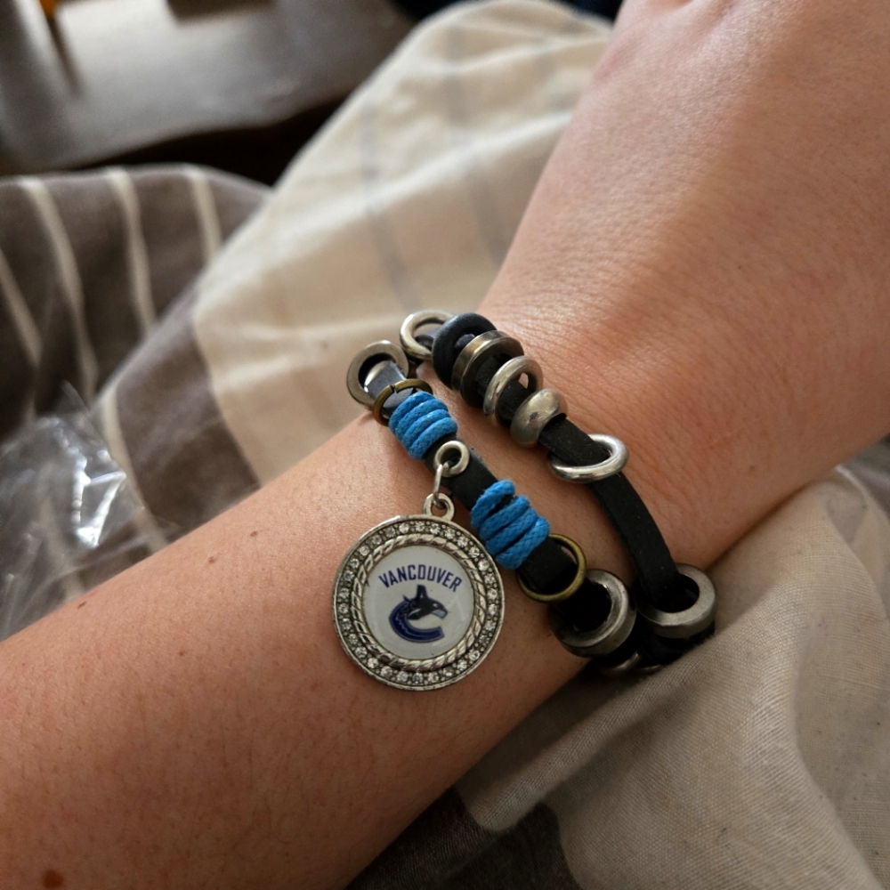 5 for $25 Vancouver Canucks Bracelet Team Girls Adjustable NHL Charm  Jewelery